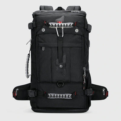 Black WITZMAN B681 nylon travel backpack product view