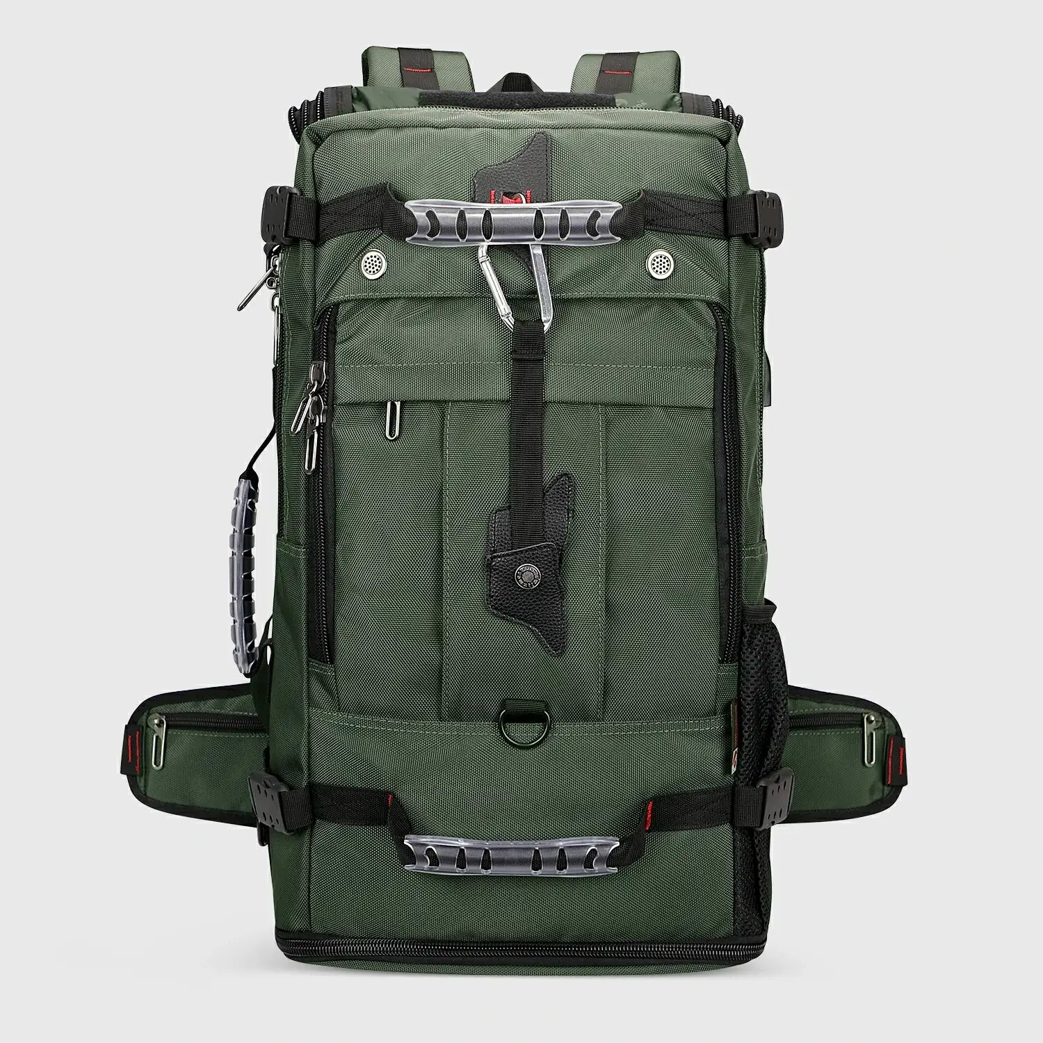 Army Green WITZMAN B681 nylon travel backpack product view