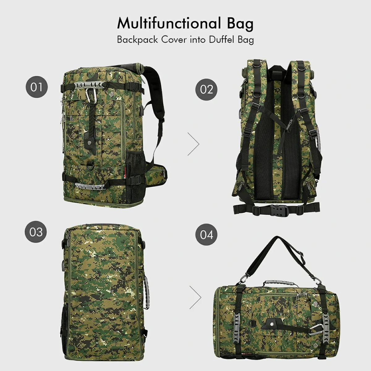 WITZMAN B681 nylon travel backpack product view 31