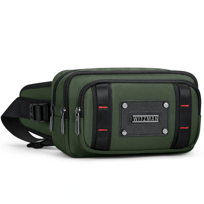 Marsupio da Uomo in Nylon Borsa da Vita per Ciclismo B732