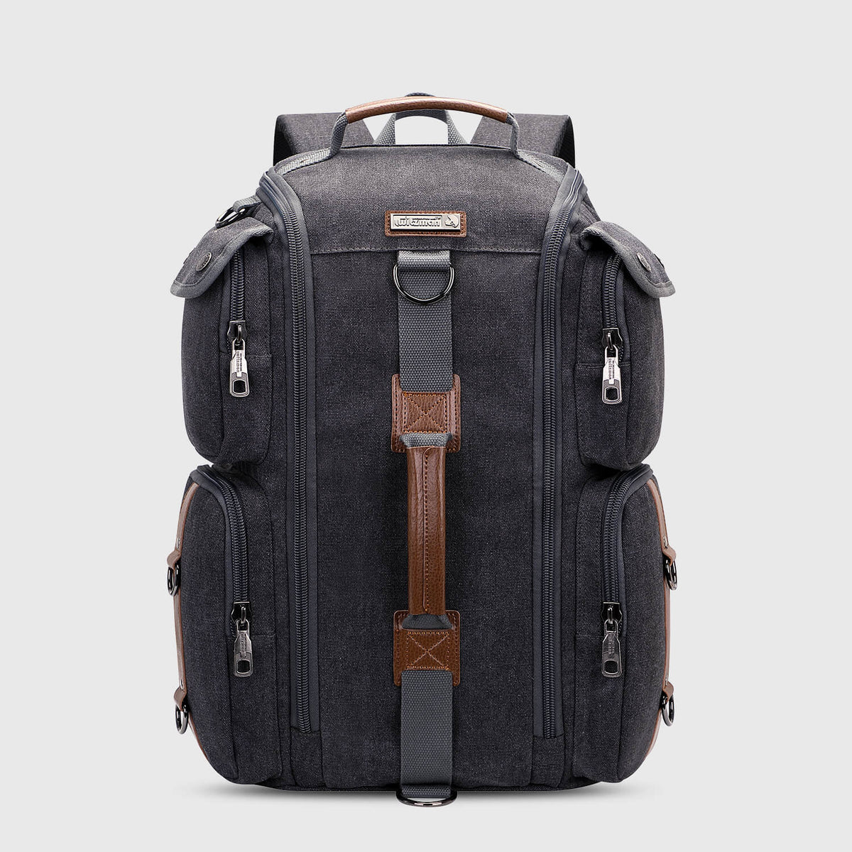 Classic Black WITZMAN A6661-2 canvas duffel bag product view
