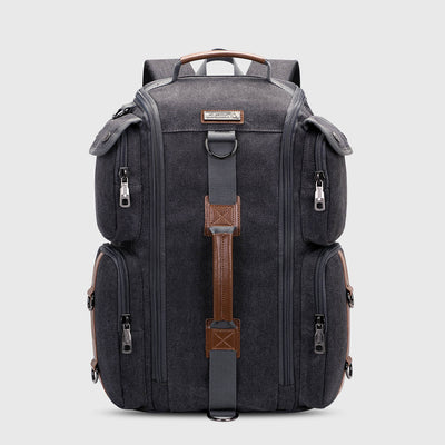 Classic Black WITZMAN A6661-2 canvas duffel bag product view