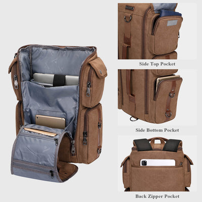 WITZMAN A6661-2 canvas duffel bag product view 3