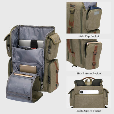 WITZMAN A6661-2 canvas duffel bag product view 17