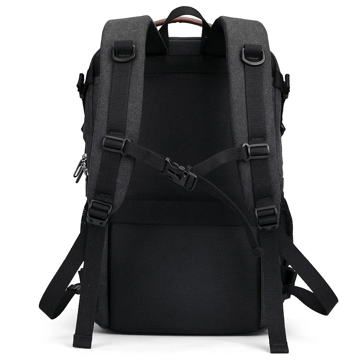 Men Canvas Carry-on Travel Backpack with Vintage Utility Design A8025