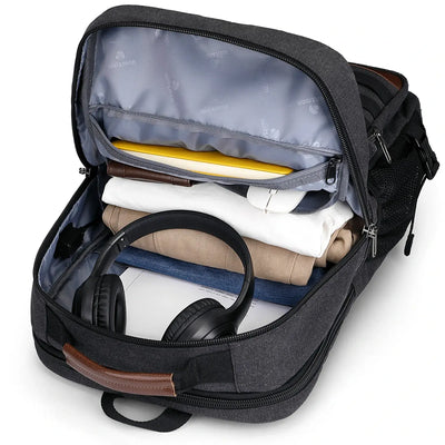 Men Canvas Carry-on Travel Backpack with Vintage Utility Design A8025