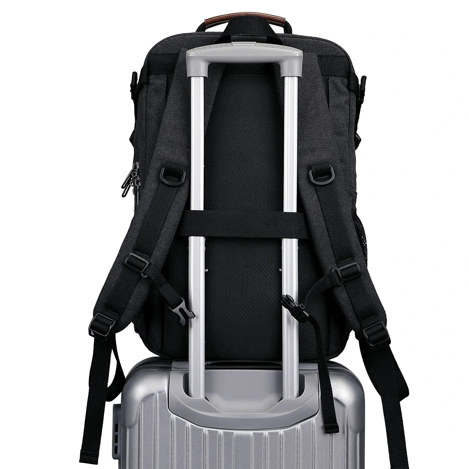 Men Canvas Carry-on Travel Backpack with Vintage Utility Design A8025