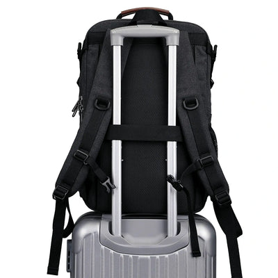 Men Canvas Carry-on Travel Backpack with Vintage Utility Design A8025