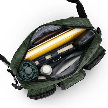 Men’s Nylon Fanny Pack with Multi-Pocket & Adjustable Waist Bag B733