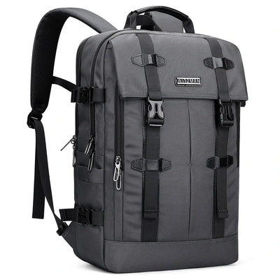 WITZMAN sliver grey nylon travel backpack for men b716