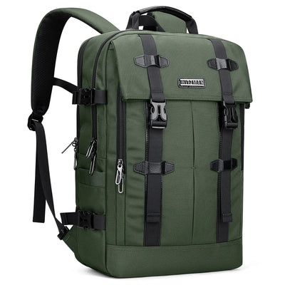 WITZMAN army green nylon travel backpack for men b716