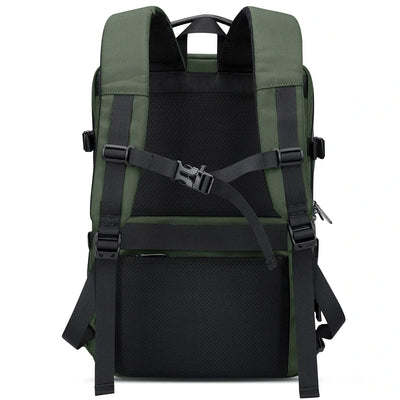 WITZMAN army green nylon travel backpack for men b716