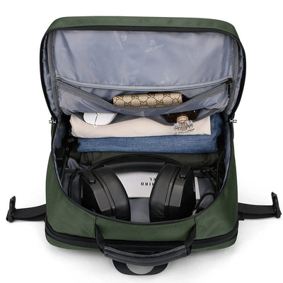 WITZMAN army green nylon travel backpack for men b716